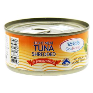 Sea Korus Tuna Shredded In Brine 185G